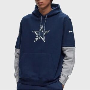 NIKE Dallas Cowboys Sideline Club Fleece Hoodie NFL On Field Men's Small NWT